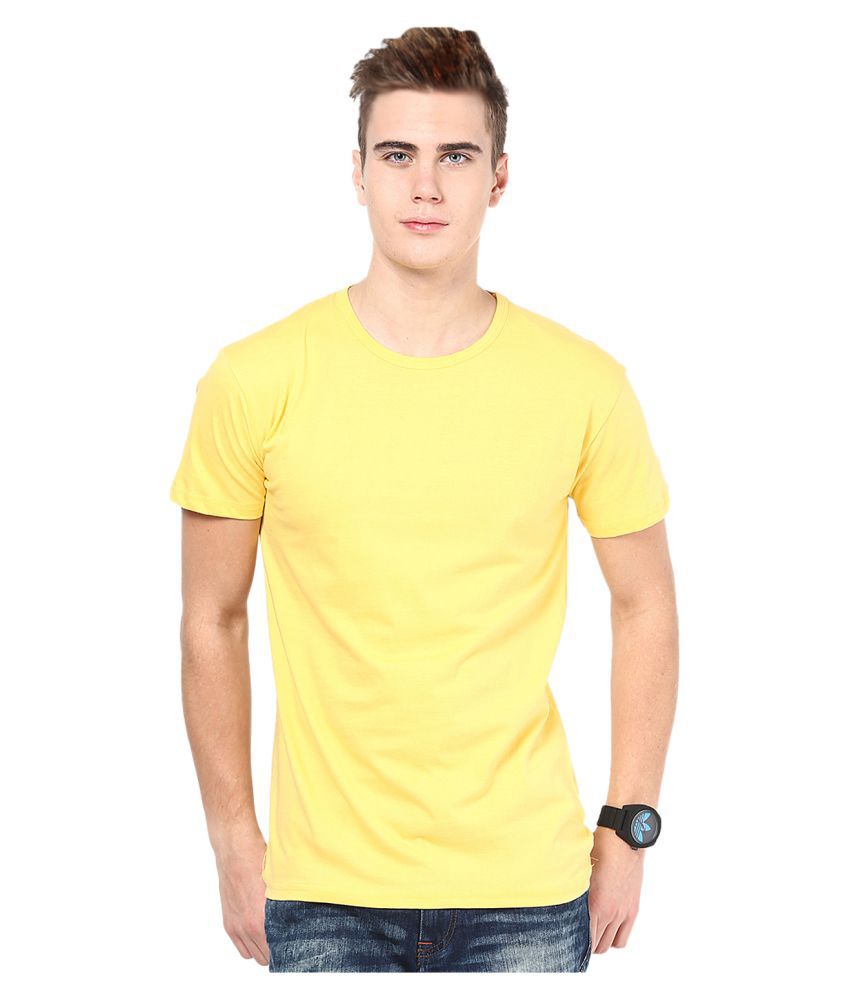 CONCEPTS Yellow Polyester T-Shirt Single Pack - Buy CONCEPTS Yellow ...