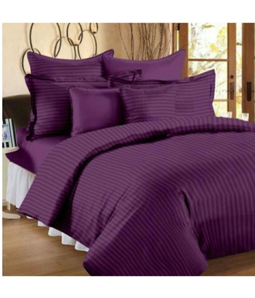     			BLENZZA DECO Cotton Double Bedsheet with 2 Pillow Covers