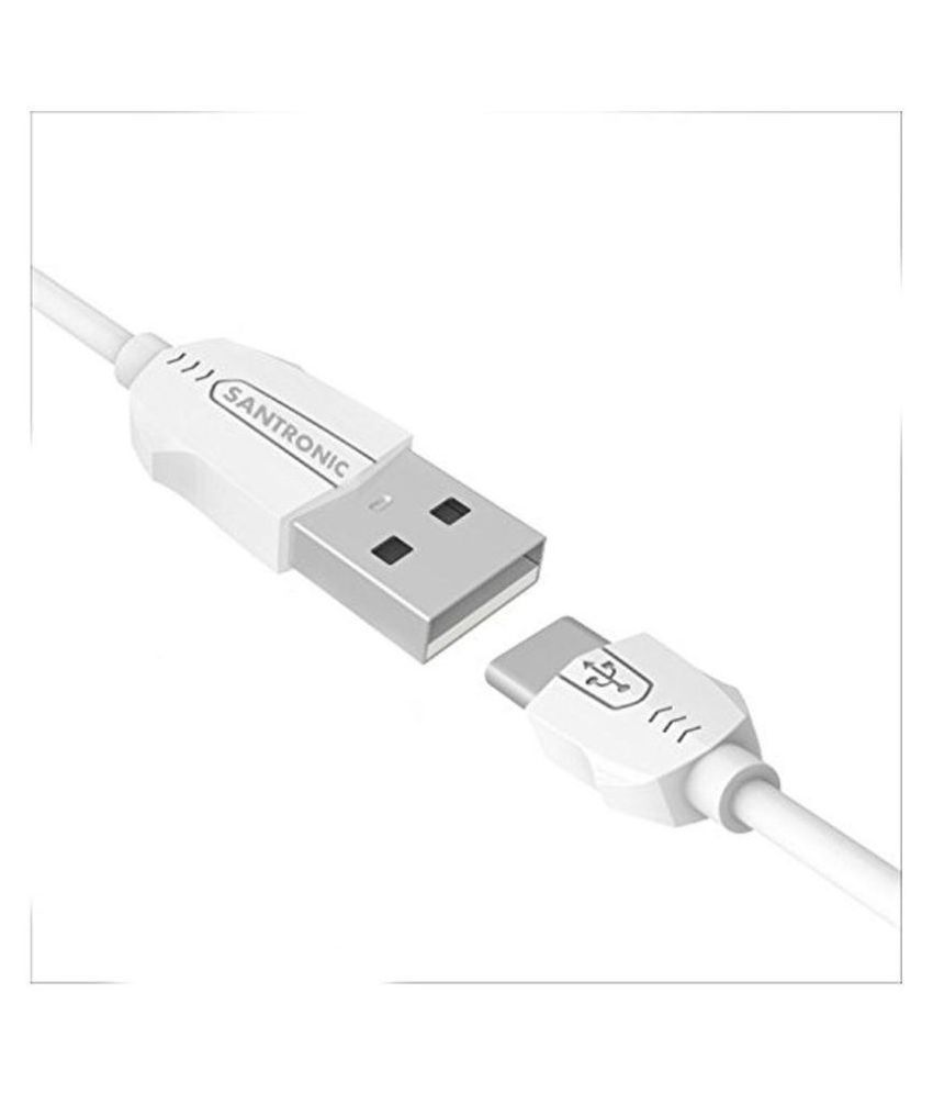 SANTRONIC USB Data Cable White 1 Meter All Cables Online at Low Prices Snapdeal India