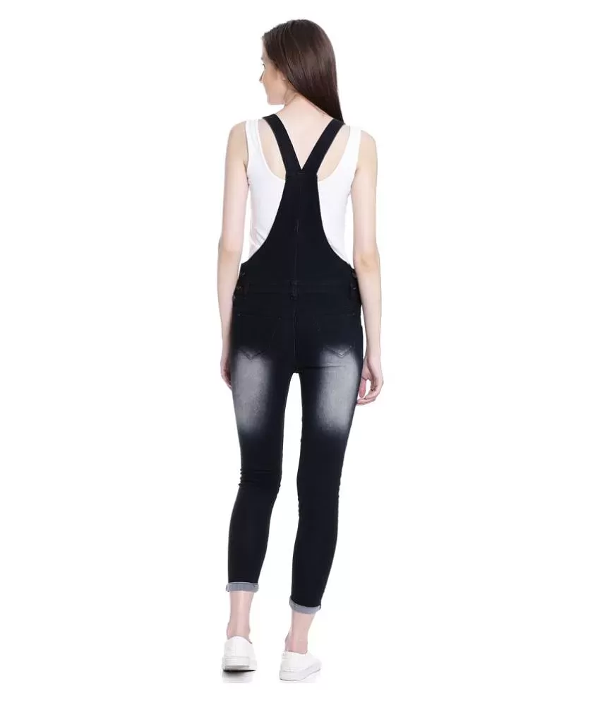 Buy online Stone Washed Cut Out Back Dungaree from western wear for Women  by Broadstar for ₹1040 at 60% off | 2024 Limeroad.com