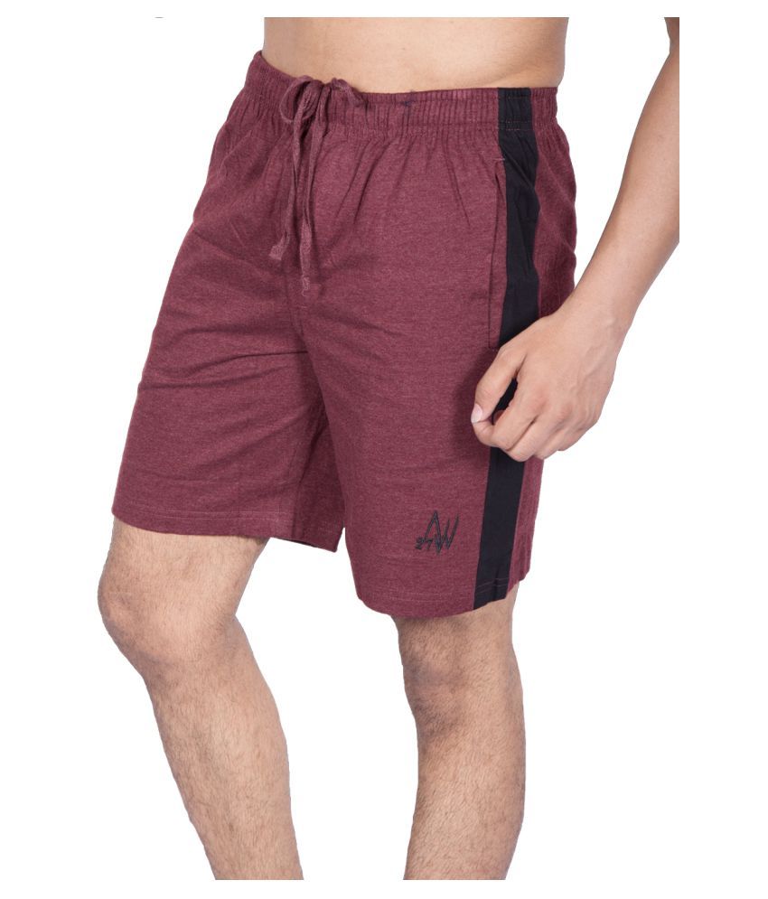 maroon cargo shorts