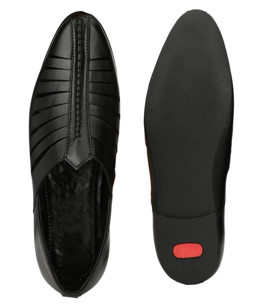 black sandals casual