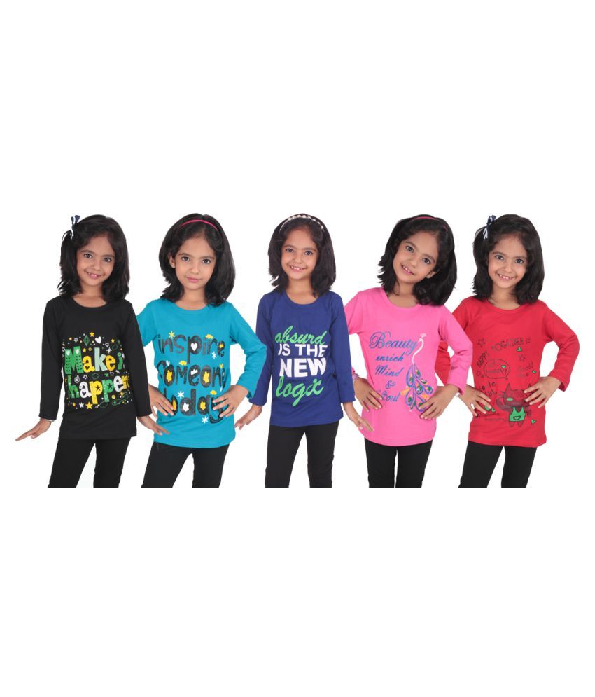     			Diaz Girls 100% Cotton Tops ( Multi )