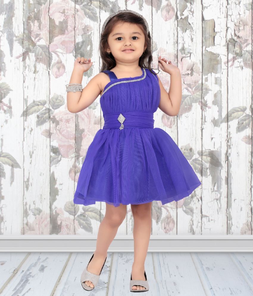 short blue frock