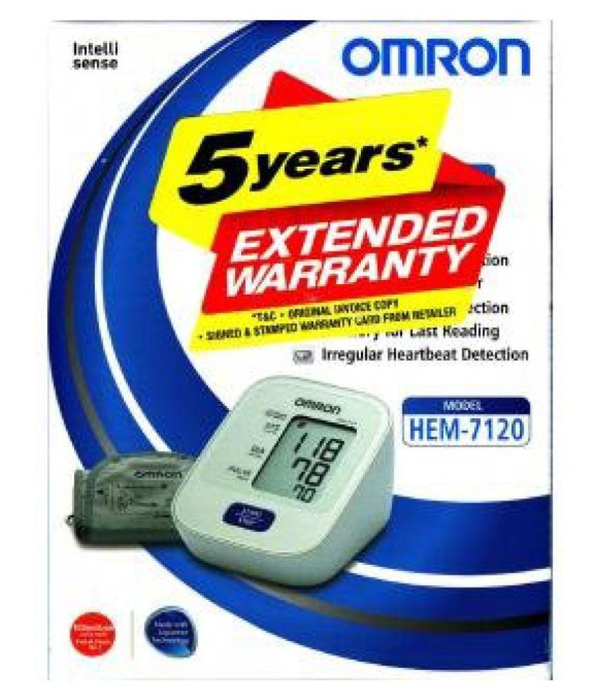 omron hem 7120 warranty