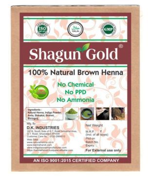 Shagun Gold Natural Hair Color Brown Semi Permanent Hair Color