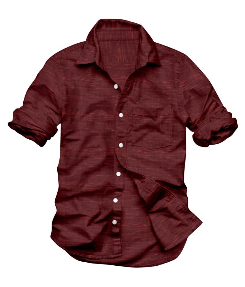 formal maroon shirt combination