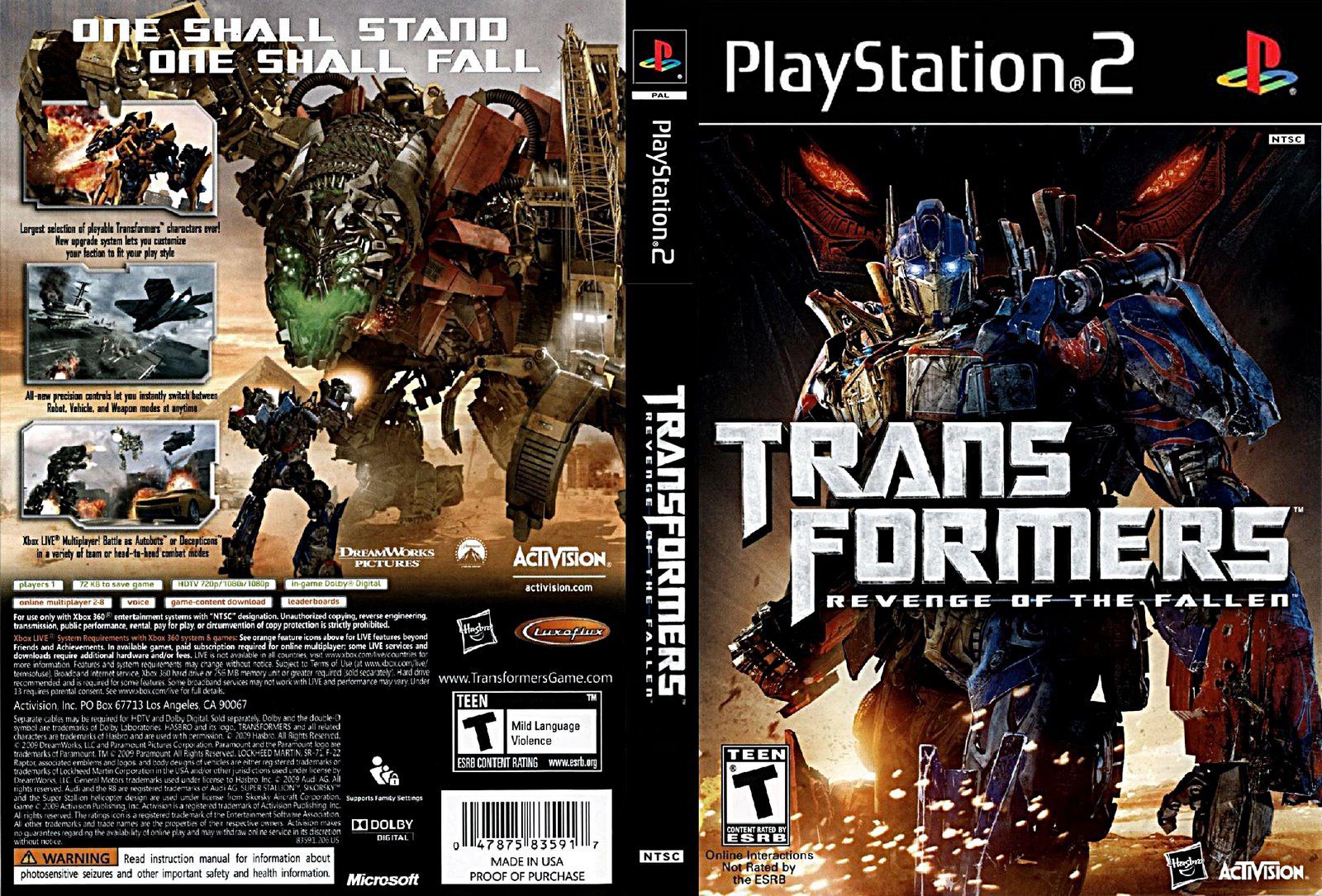 transformers revenge of the fallen video game soundtrack