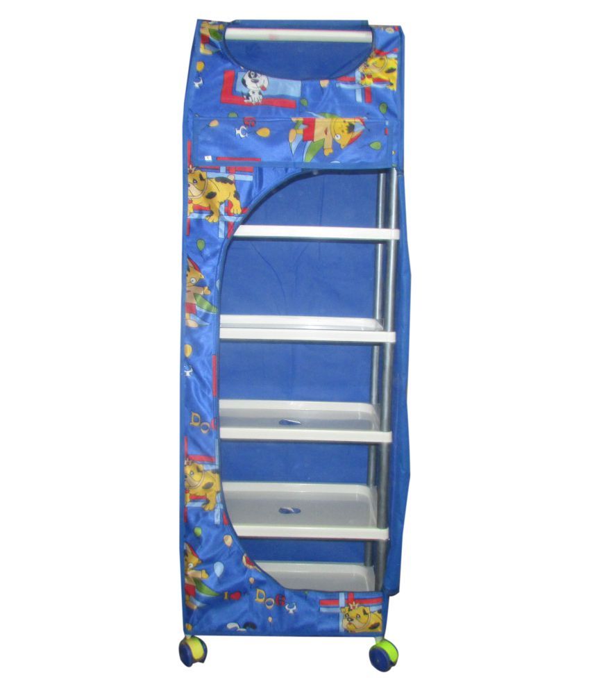 BeeGee Foldable Blue Almirah for kids 6 Shelves Buy BeeGee Foldable