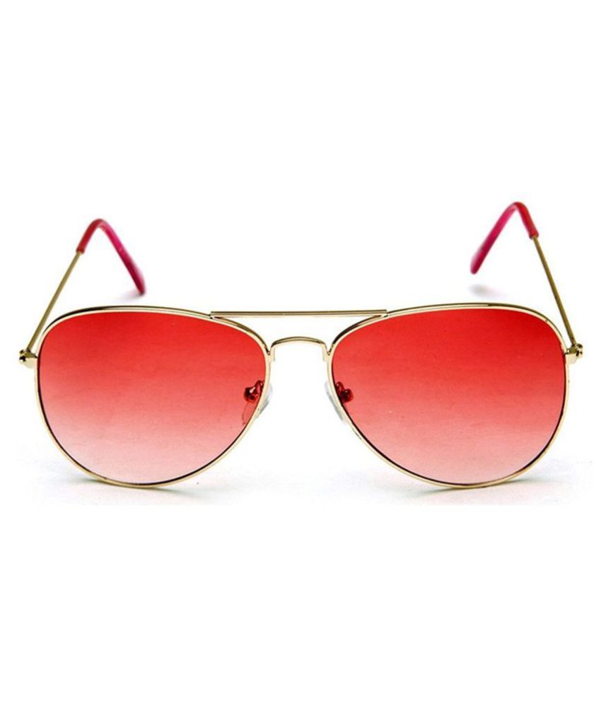 red aviator goggles