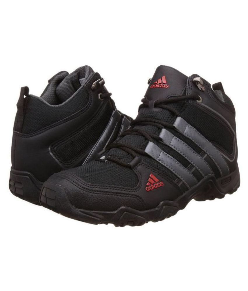 black adidas walking shoes