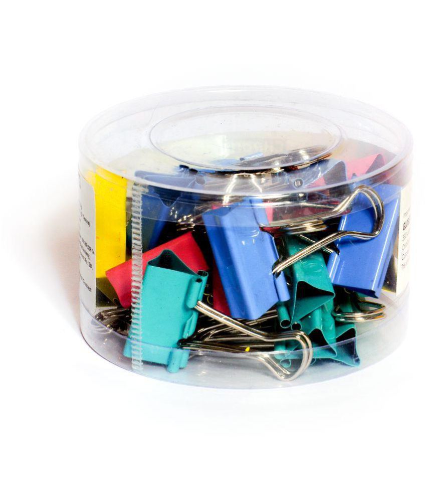Chrome 9952 - Coloured Binder Clips 41mm (Pack Of 2 Boxes): Buy Online ...