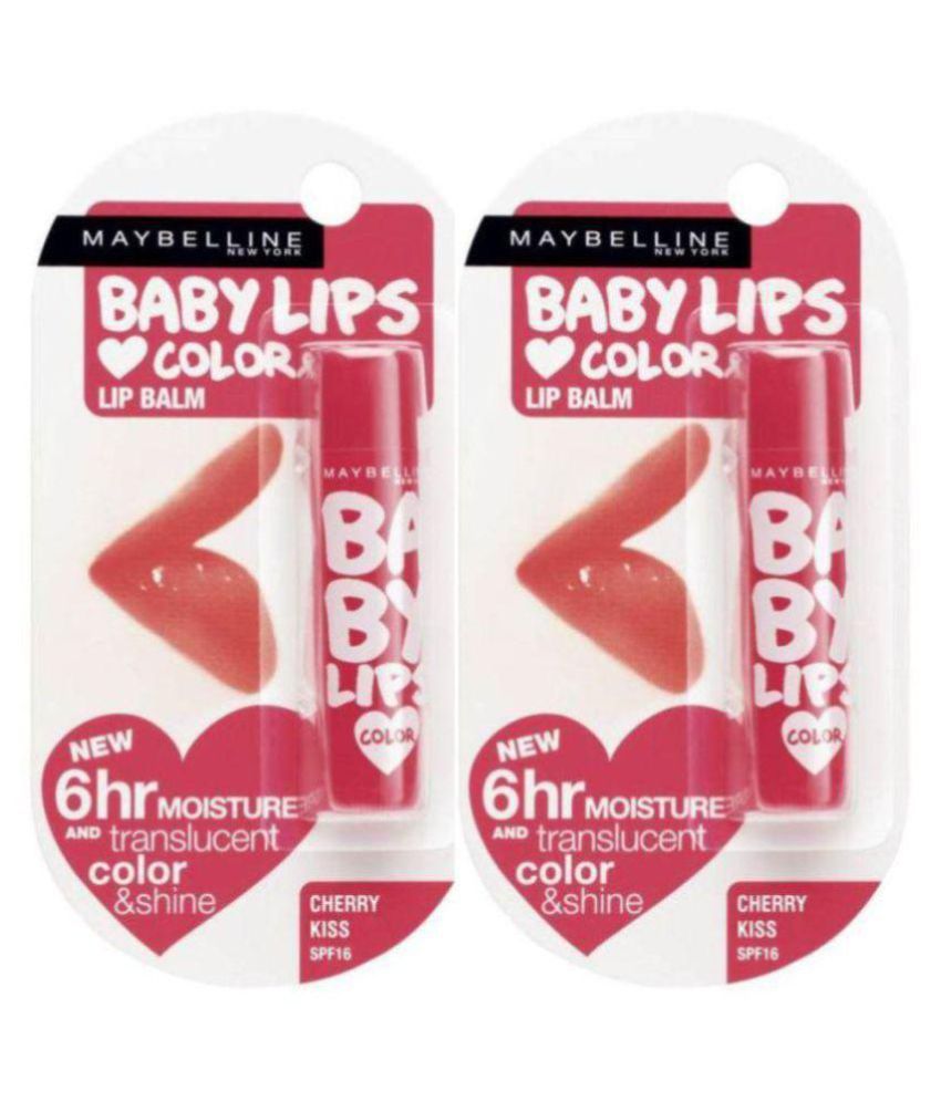 Maybelline Lipstick Cherry Kiss Lip Balm Spf 20 8 Gm Pack Of 2 Buy 