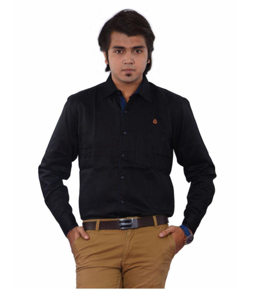 PP Shirts Black Formal Regular Fit Shirt - Buy PP Shirts Black Formal ...