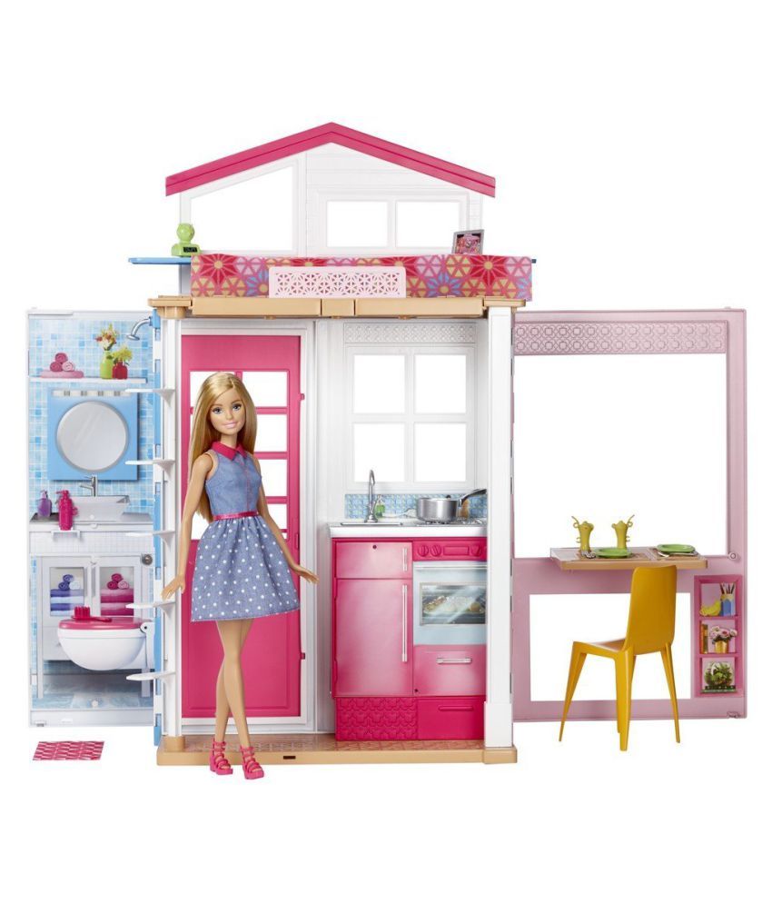 barbie 2 story house and doll