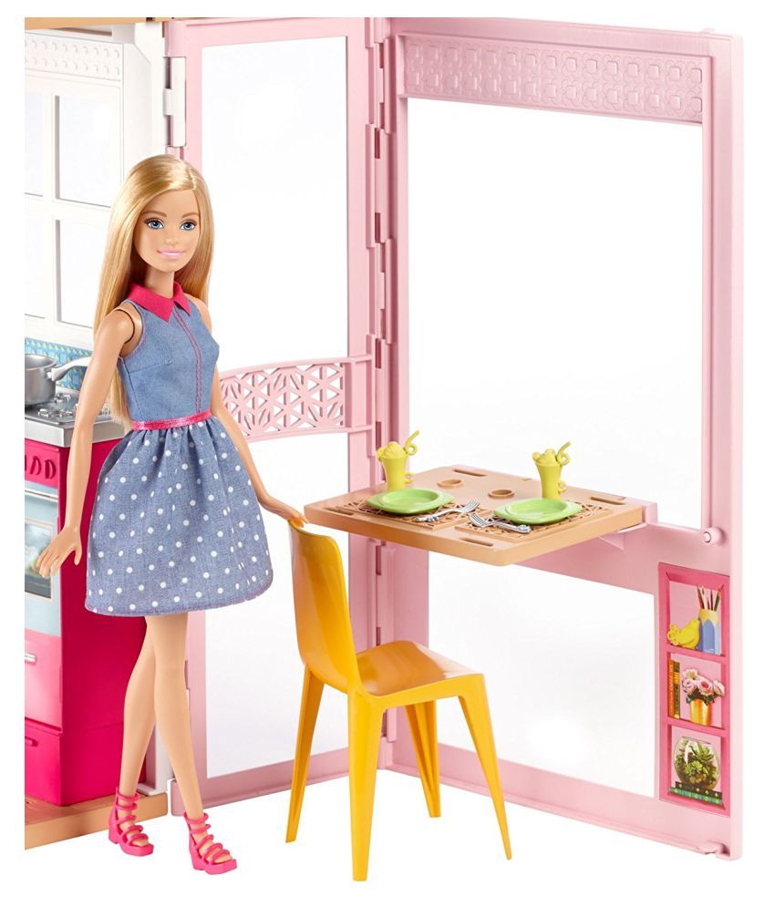 barbie 2 story house and doll