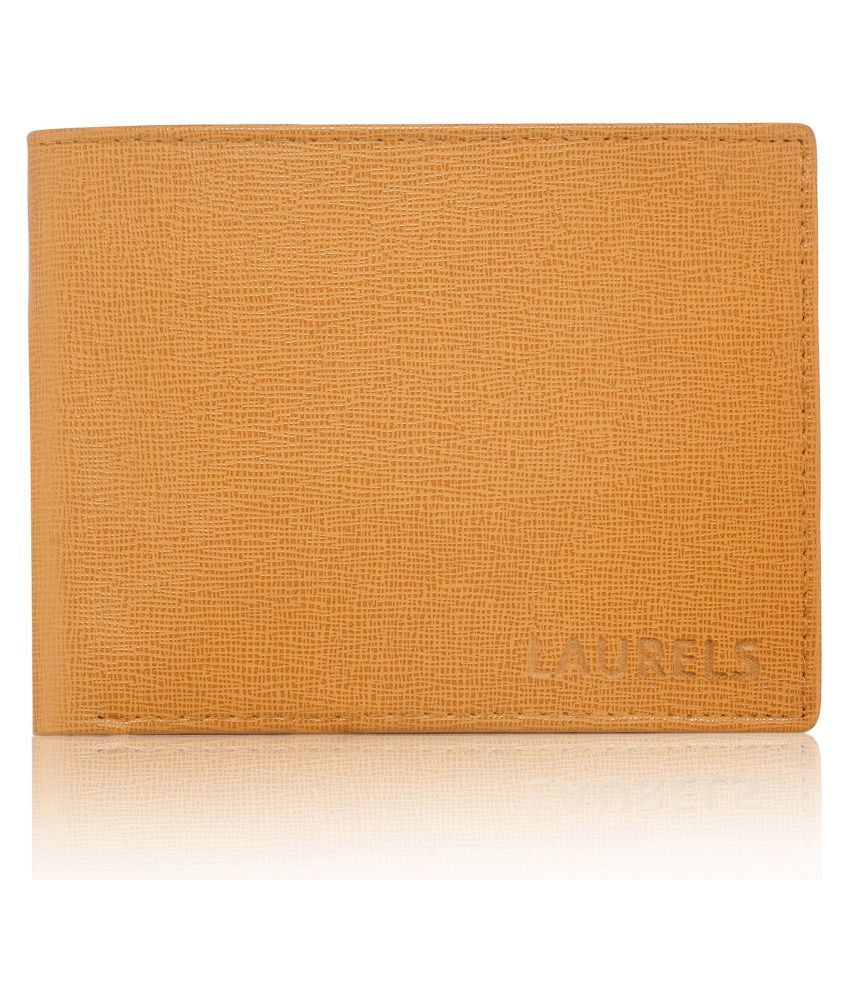     			Laurels Faux Leather Beige Casual Regular Wallet