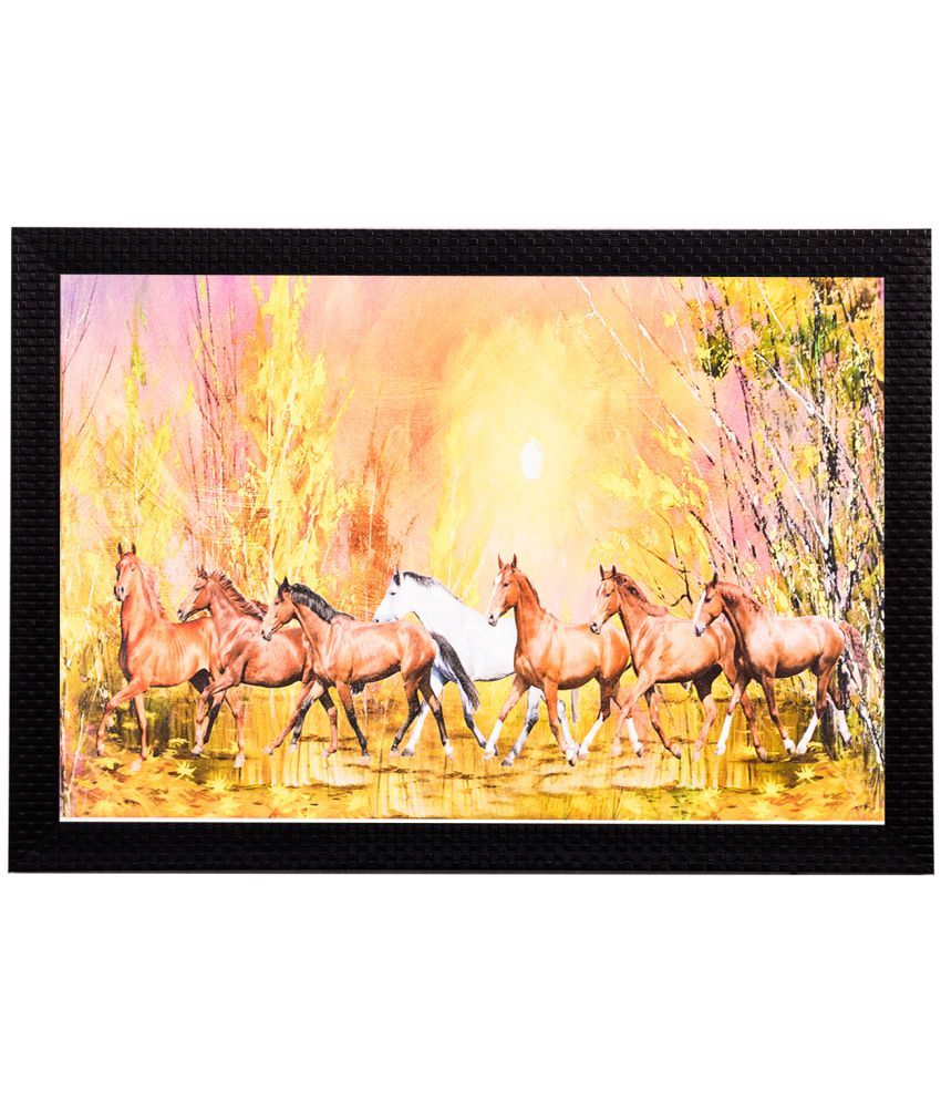     			eCraftIndia Animal Multicolor Wood Painting With Frame Single Piece