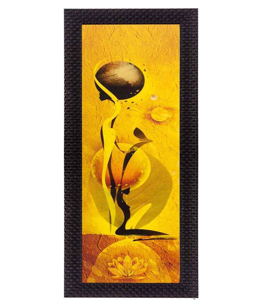     			eCraftIndia Wood Painting With Frame Single Piece