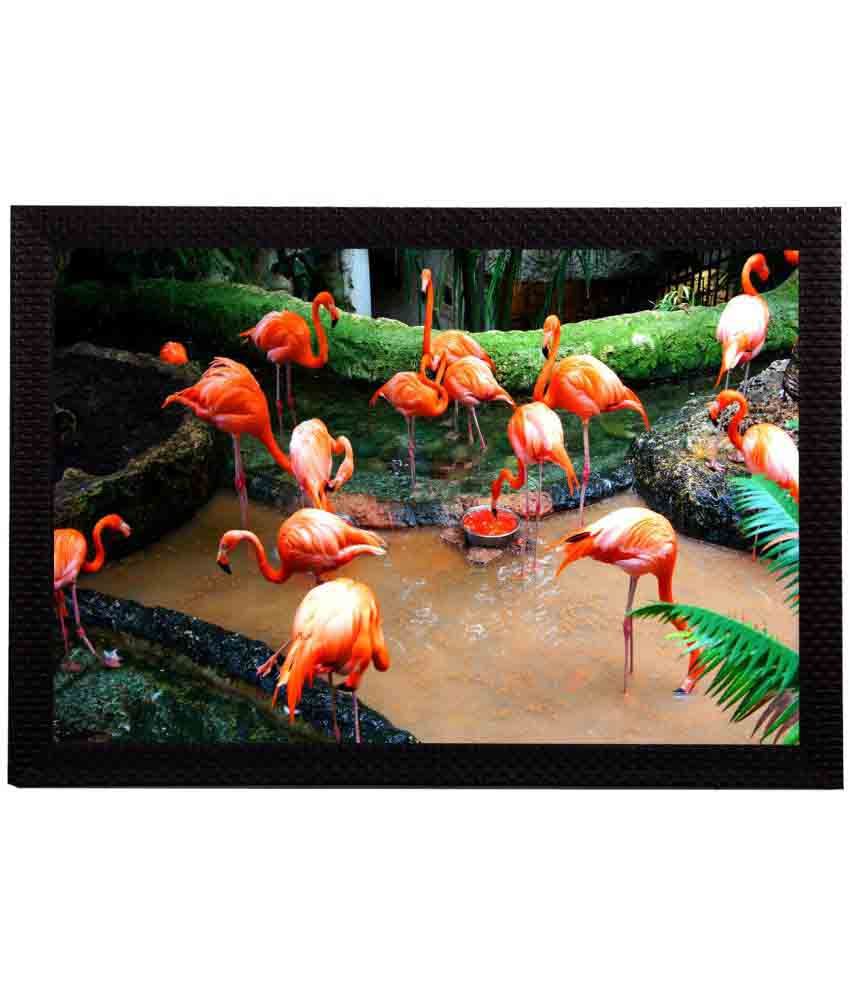     			eCraftIndia Animal Multicolor Wood Painting With Frame Single Piece