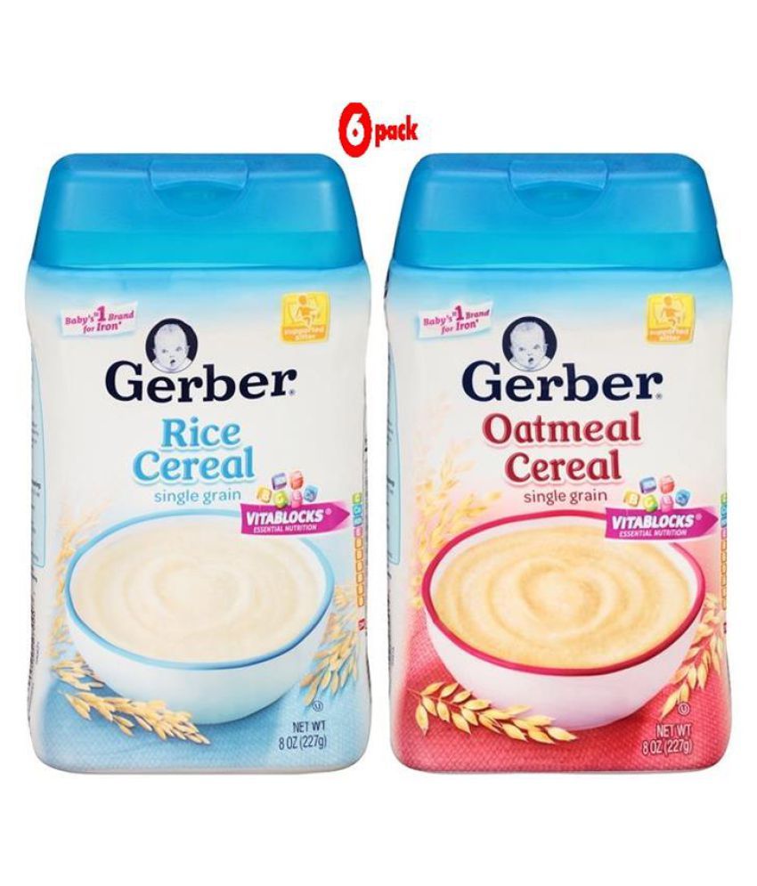 Gerber Assorted Infant Cereal for 6 months + ( 1800 gm ): Buy Gerber