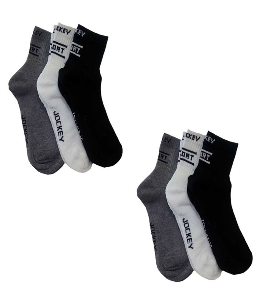 Jockey Multicolour Ankle Length Cotton Socks Pack Of 6 Pair Buy Online at Low Price in India