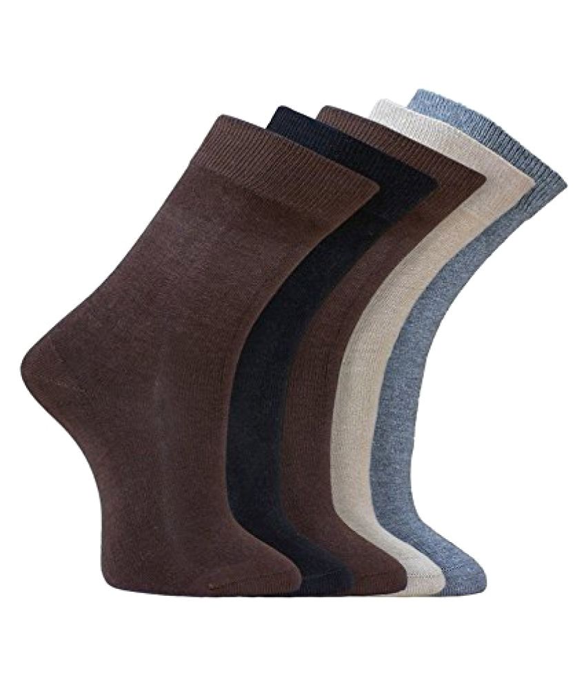     			Tahiro Multicolour Cotton Socks - Pack Of 5