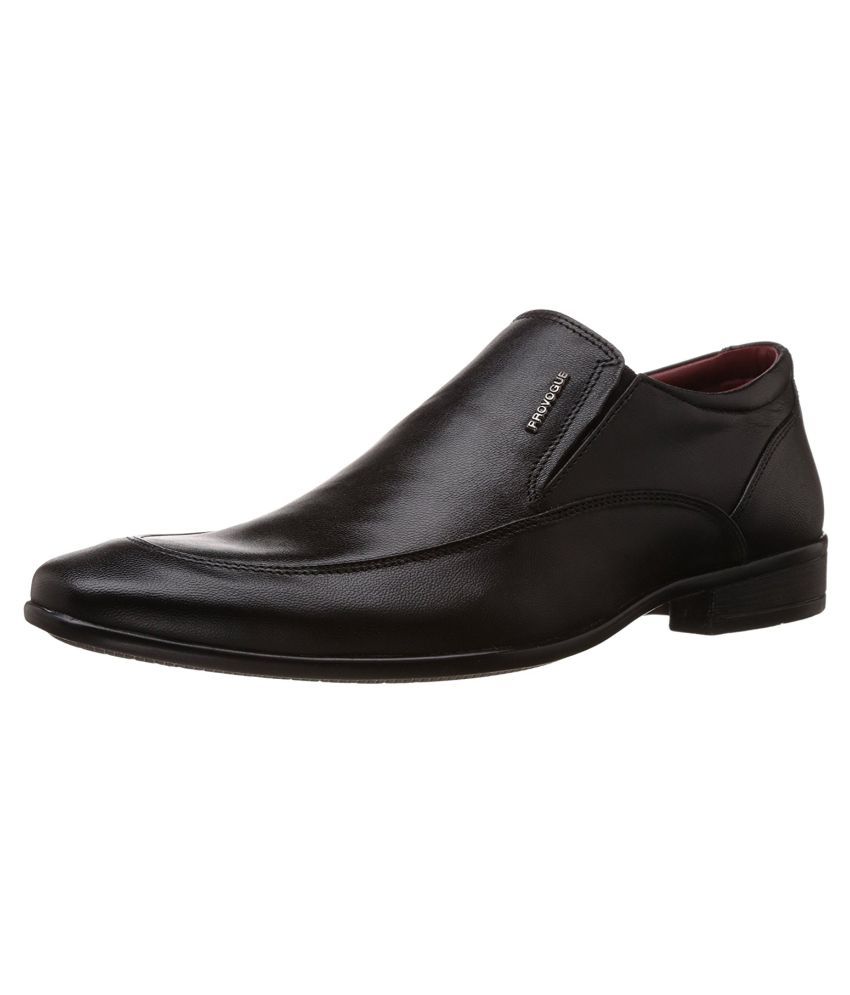 provogue black formal shoes