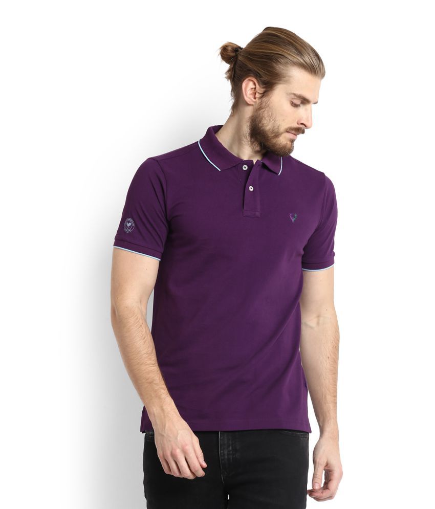 allen solly purple shirt