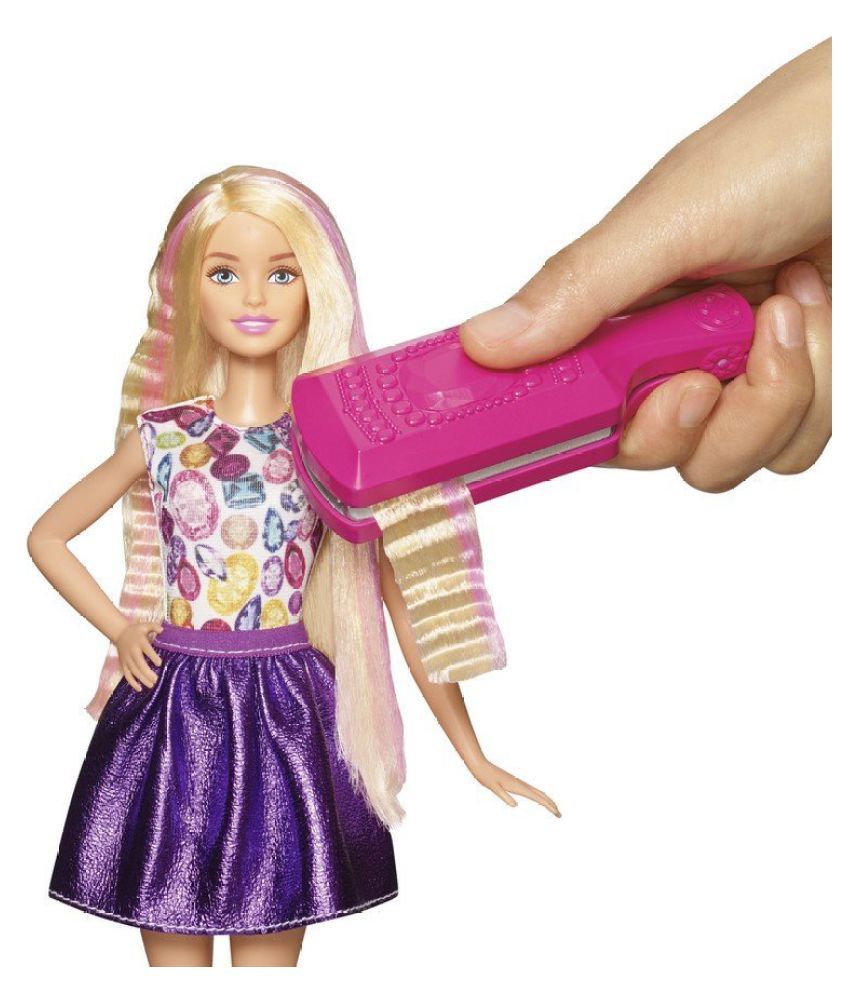 barbie crimp and curl styling head