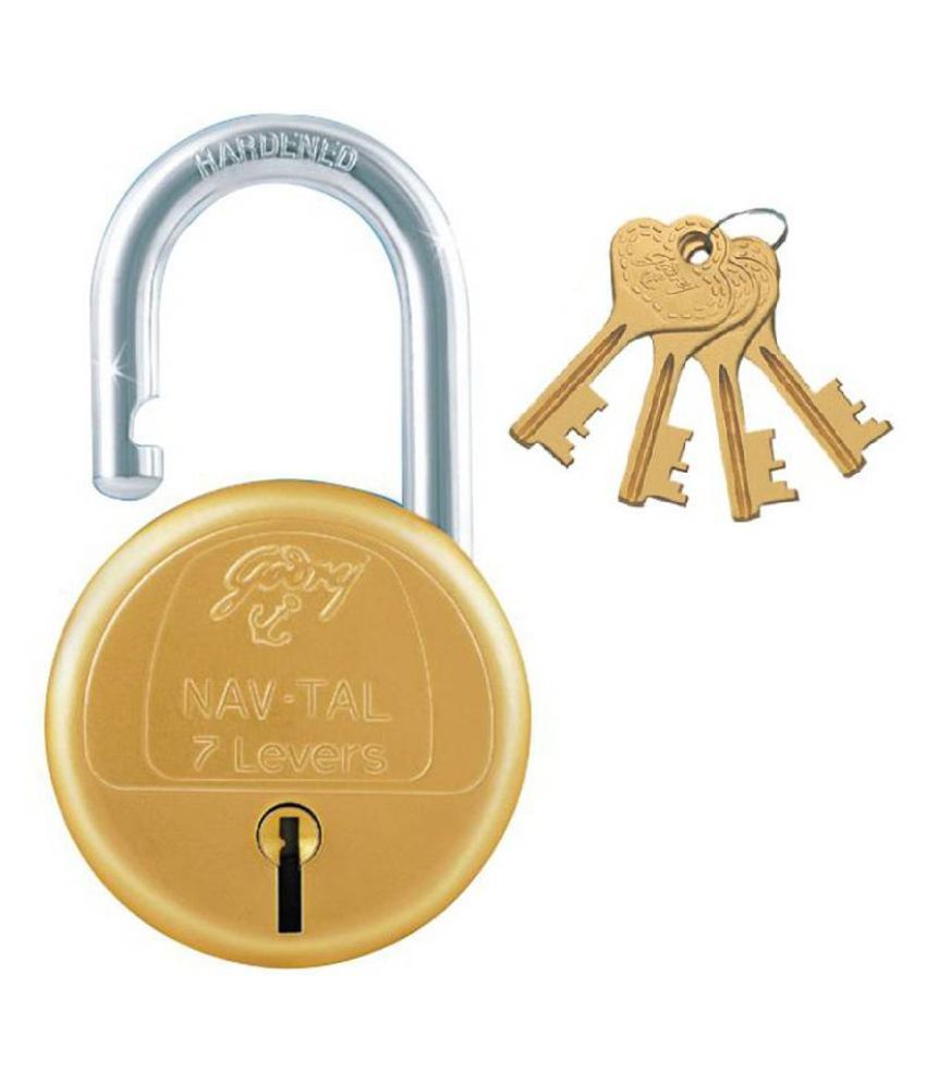 Godrej Locks Godrej Navtal 7 Levers 4 Keys 7169 Key Lock