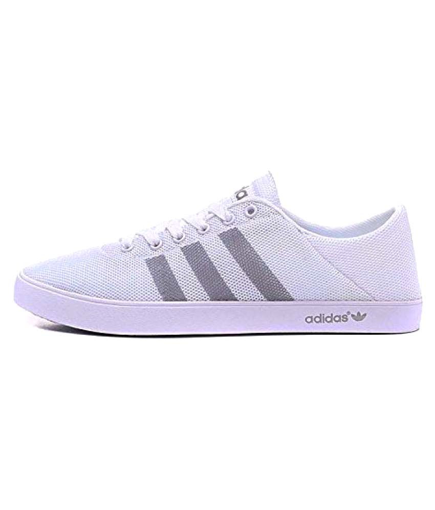 adidas white casual shoes