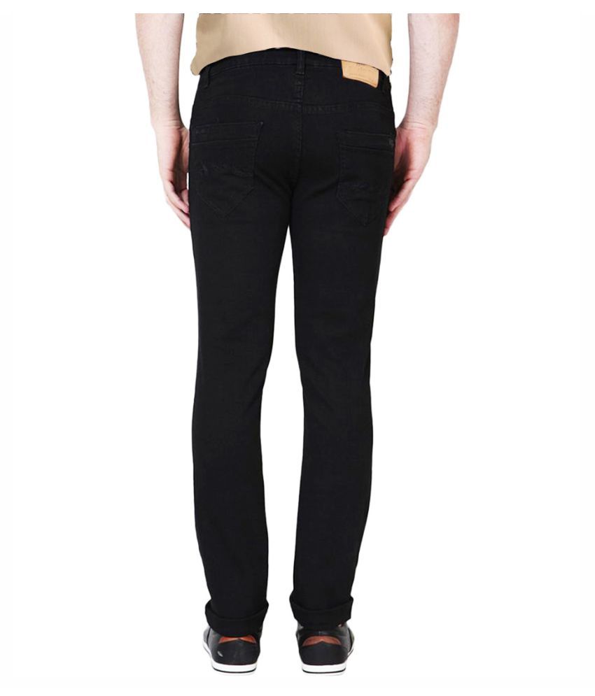 mens black straight jeans