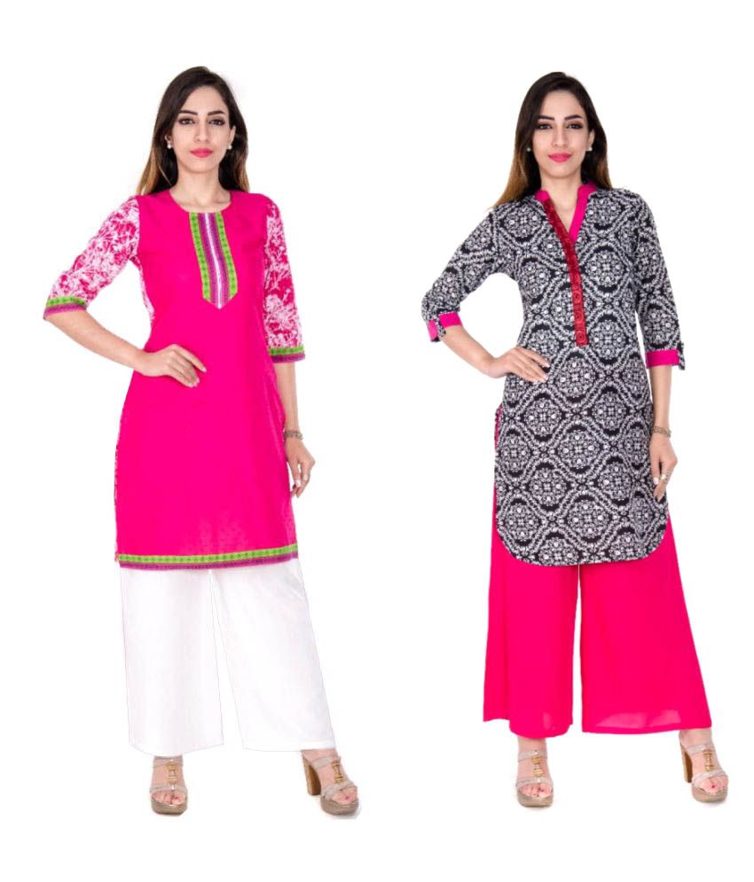 high low straight kurti