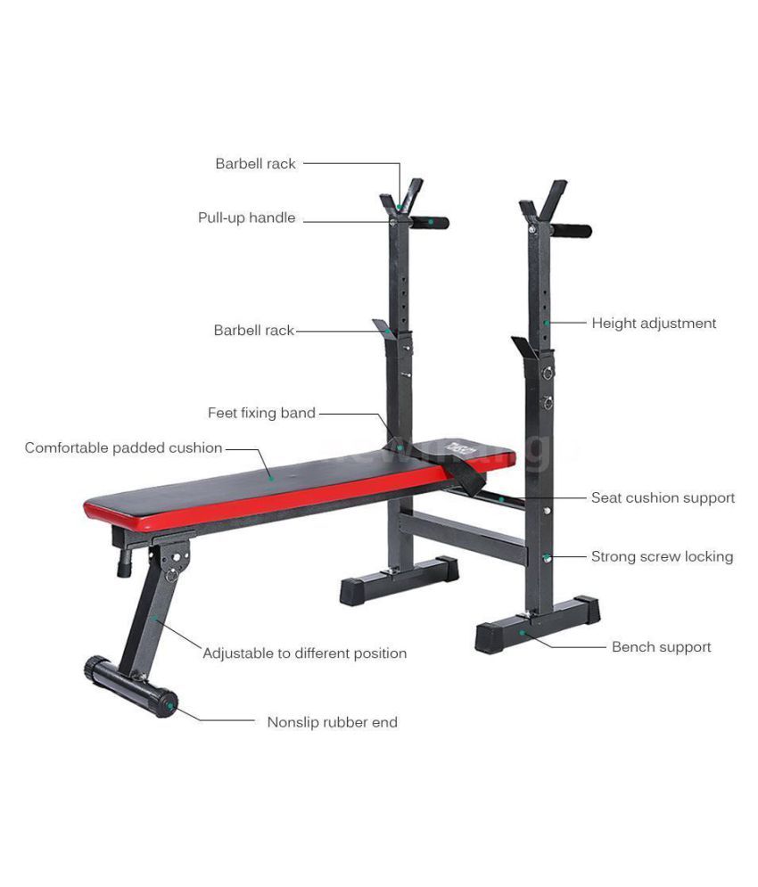 Kobo Folding Multi Exercise Weight Lifting Bench With