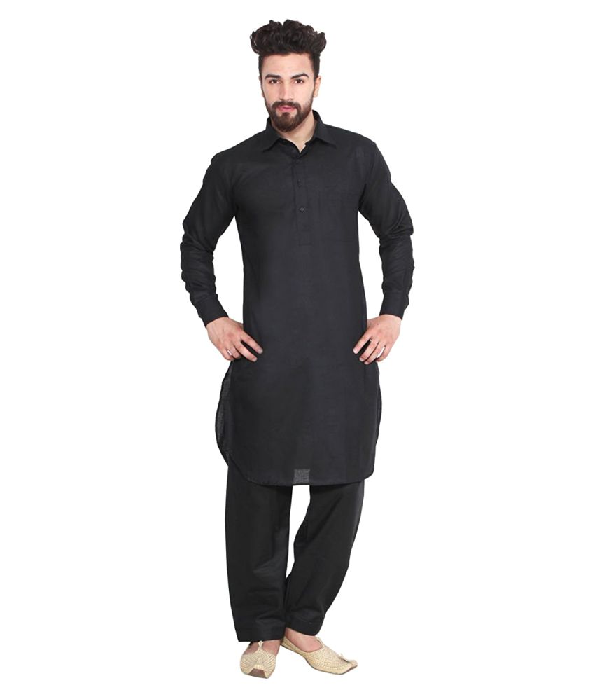 linen pathani suit for men