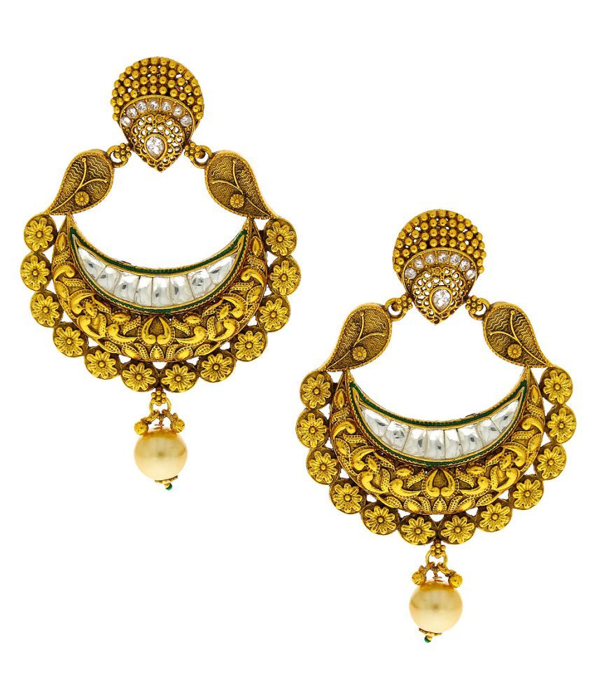 Anuradha Art Golden Finish Very Classy Wonderful Traditional Long ...