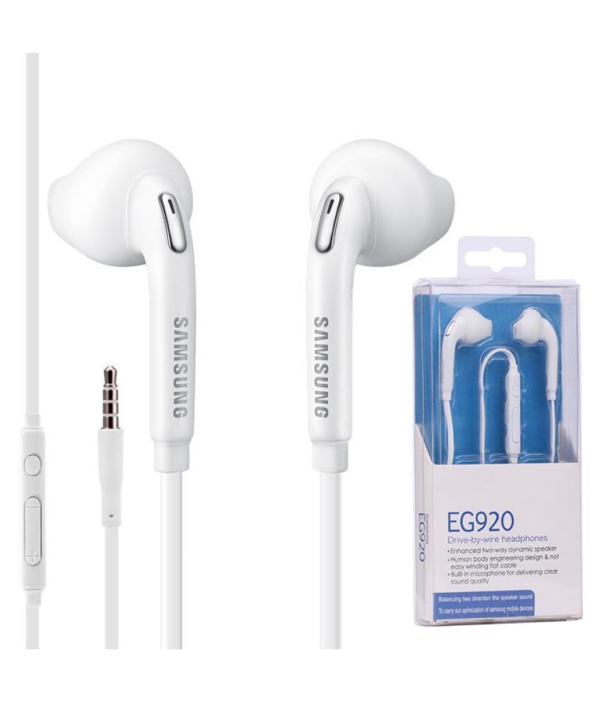 Samsung EG920 In Ear Wired Earphones With Mic White - Buy Samsung EG920 In Ear Wired Earphones