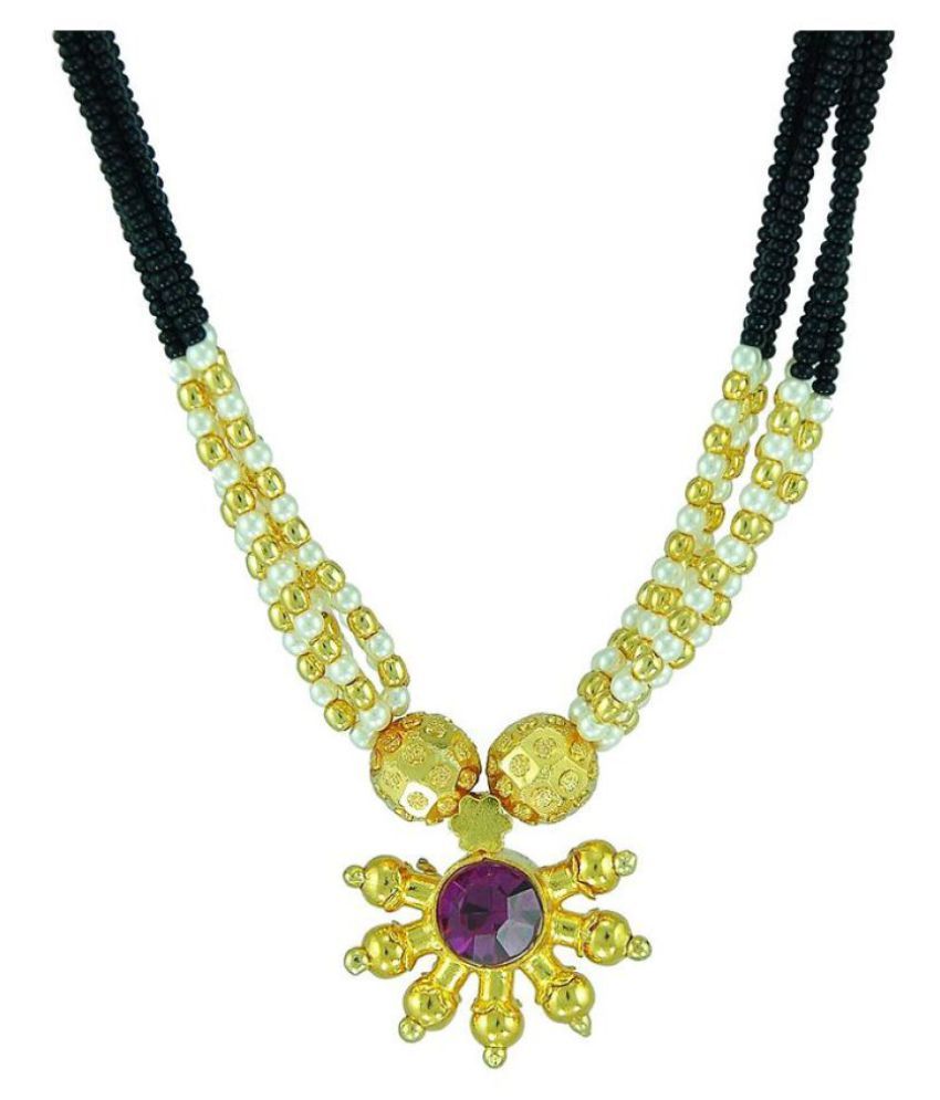 crystal mani mangalsutra