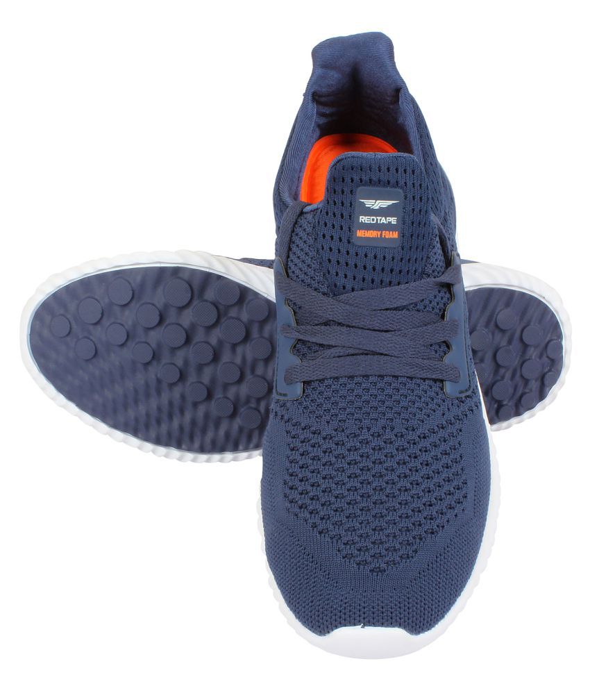 red tape navy blue running shoes
