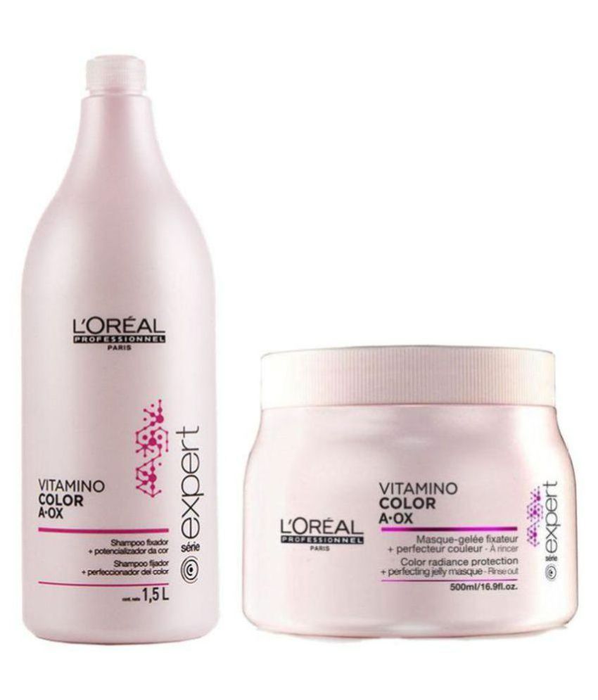 L Oreal Serie Expert Vitamino Color A Ox Mask 500ml And Shampoo Ml Buy L Oreal Serie Expert Vitamino Color A Ox Mask 500ml And Shampoo Ml At Best Prices In India Snapdeal