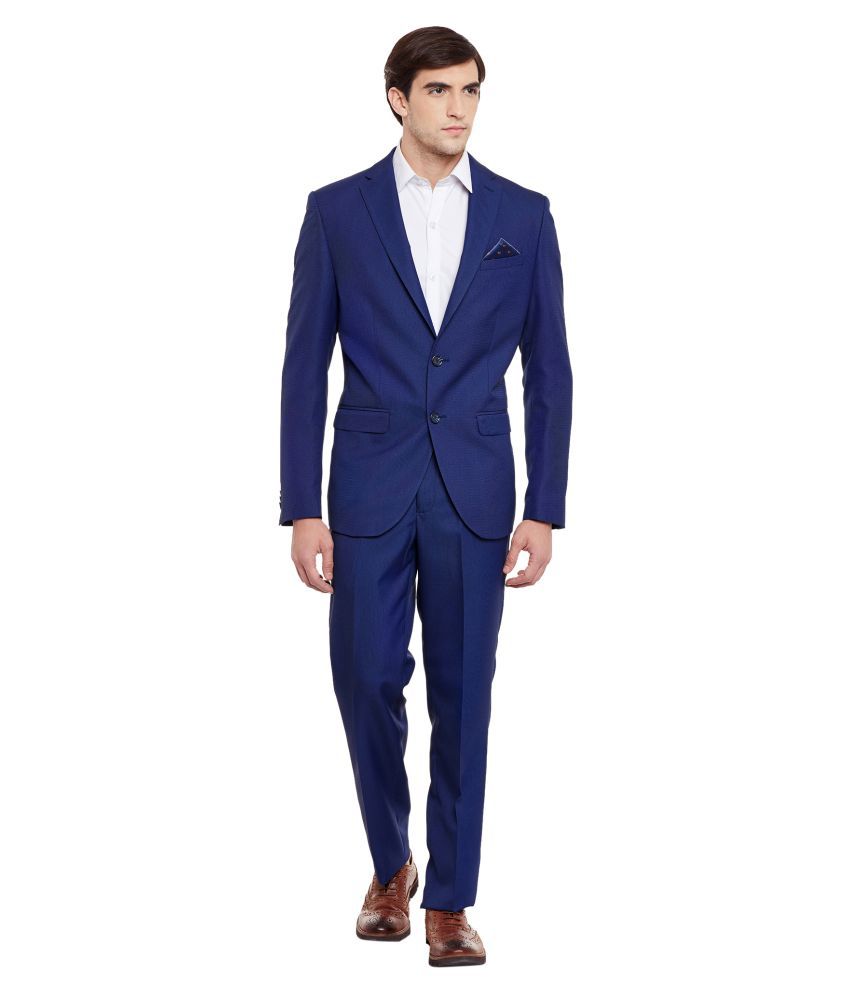 Envoy Blue Plain Casual Suit - Buy Envoy Blue Plain Casual Suit Online ...