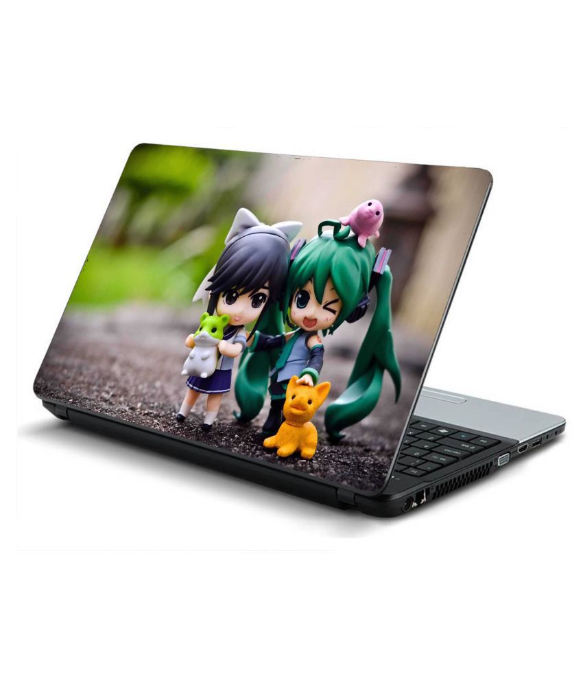 Namo Arts Anime Couple Laptop Skin Cover with Laptop Keyboard Cover and