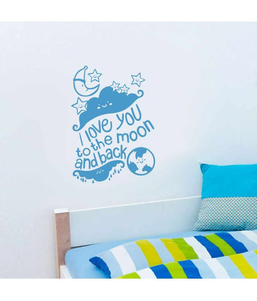     			Decor Villa I Love U PVC Vinyl Multicolour Wall Stickers