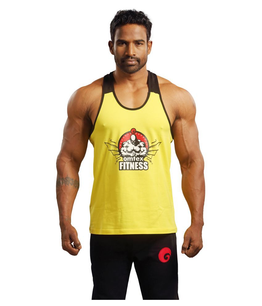 Omtex Yellow Cotton Gym Stringers