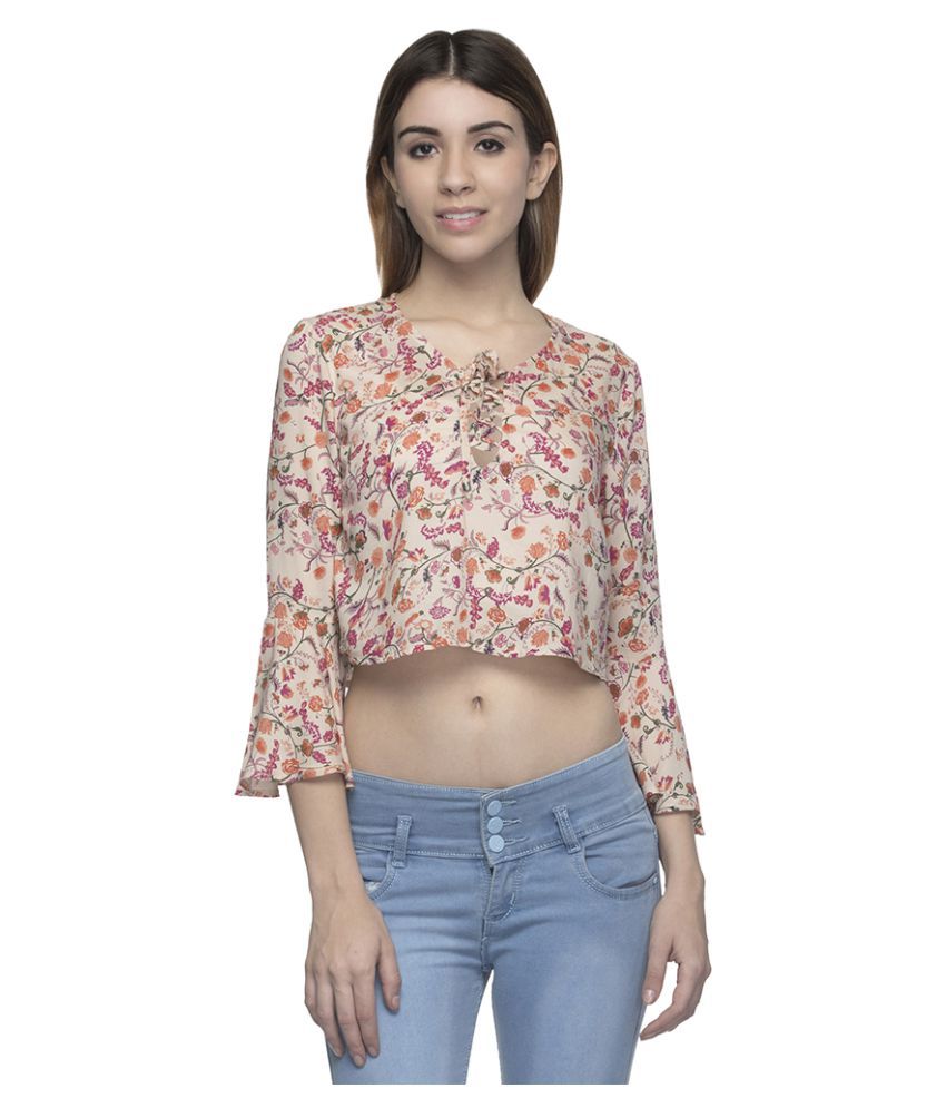 Oxolloxo Polyester Crop Tops - Buy Oxolloxo Polyester Crop Tops Online ...