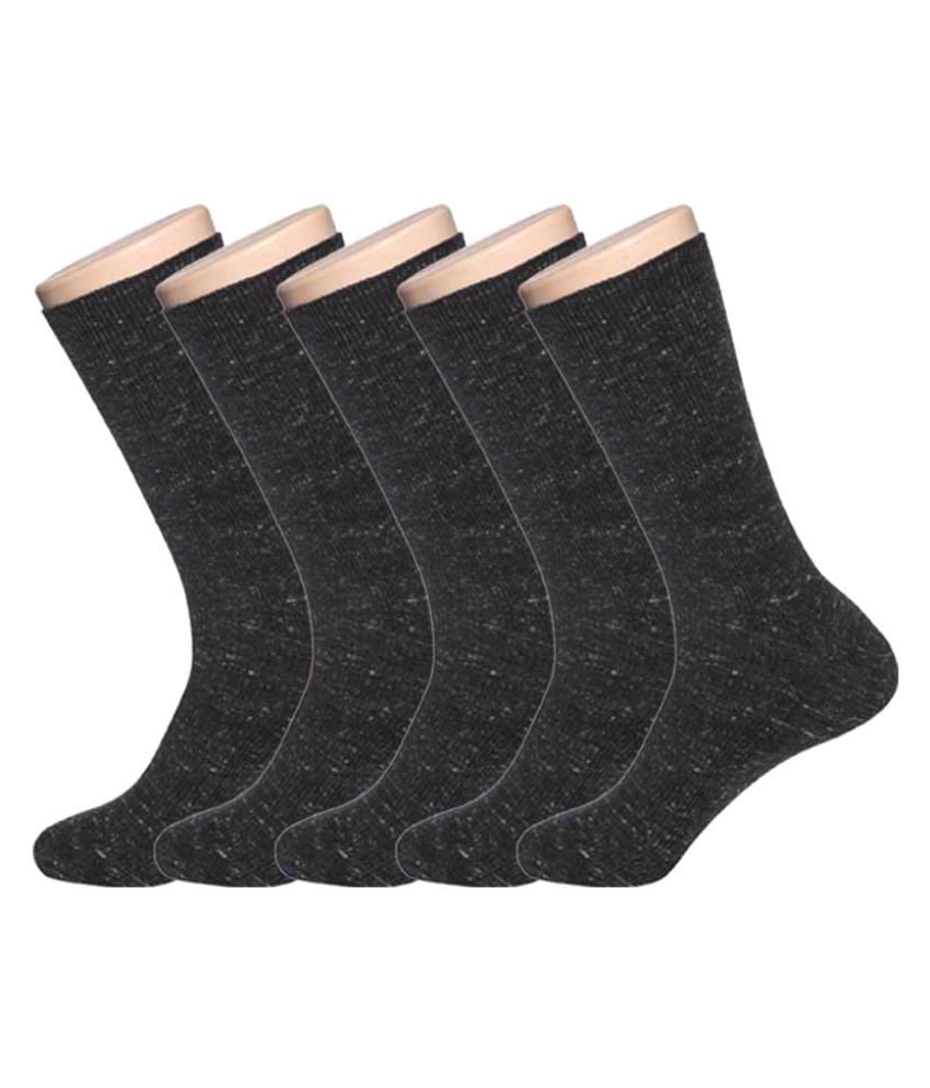 Hans Black Casual Mid Length Socks: Buy Online at Low Price in India ...