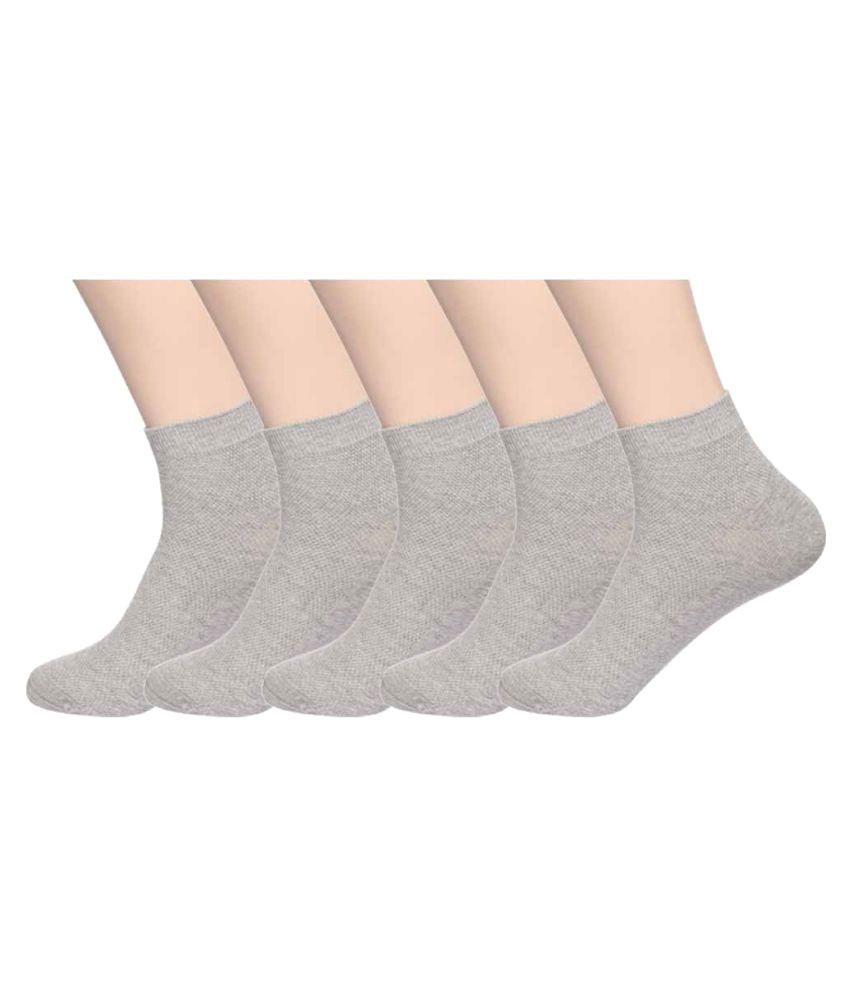     			Hans Gray Casual Mid Length Socks