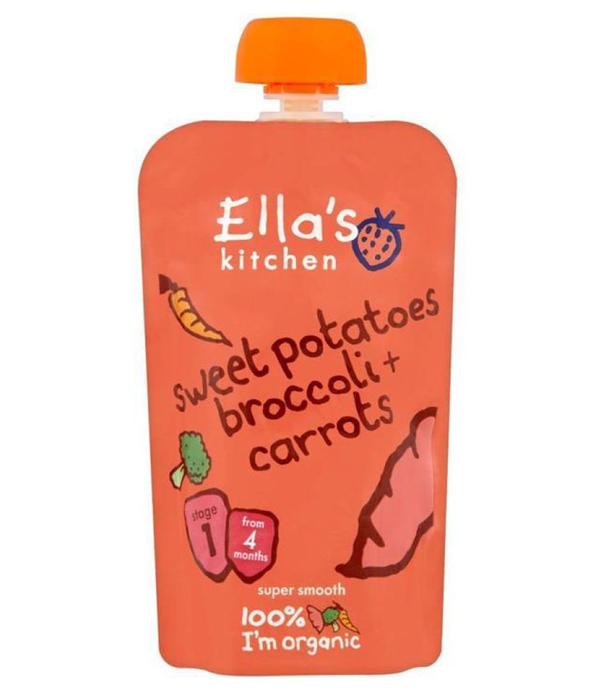 Ella's Kitchen Sweet Potatoes Brocolli & Carrots Snack Foods for 6