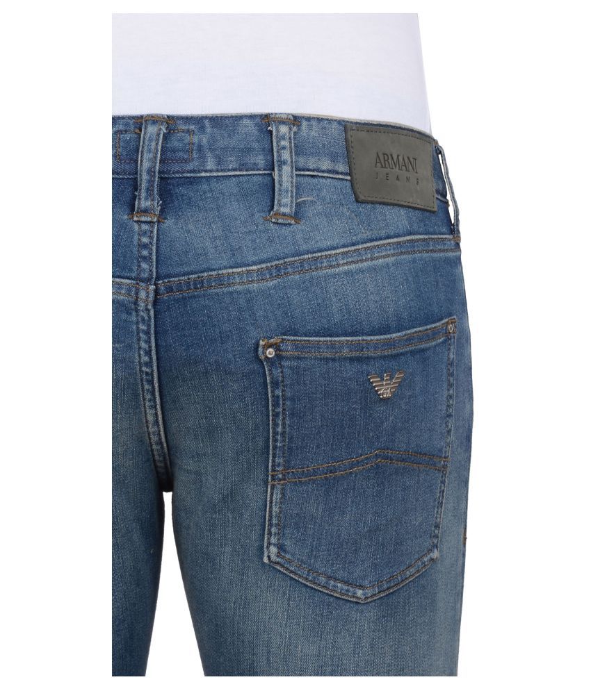 Armani Exchange Blue Slim Jeans - Buy Armani Exchange Blue Slim Jeans ...